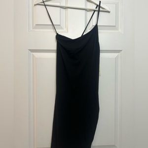 Asymmetric One Shoulder Mini Dress